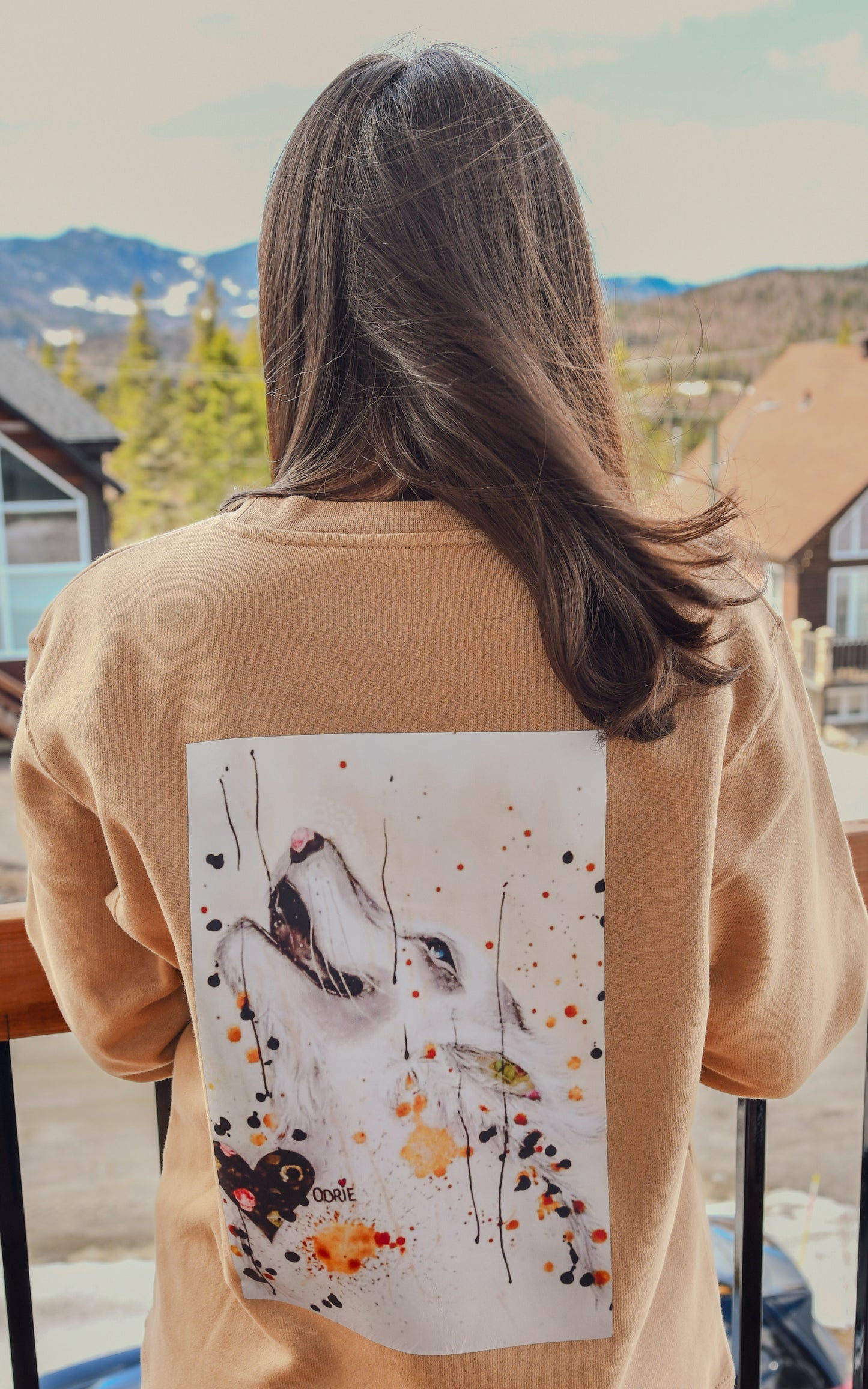 Image peinture "coeur de loup" par Odrie