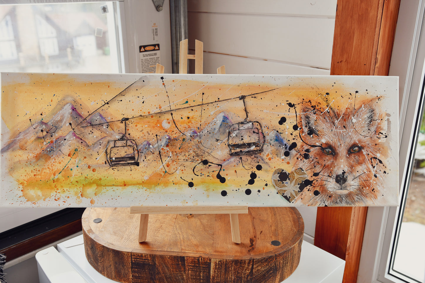 Toile "Le gardien du télésiège"