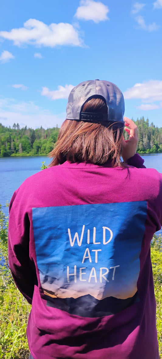 Crewneck Bourgogne et Image ''Vali''